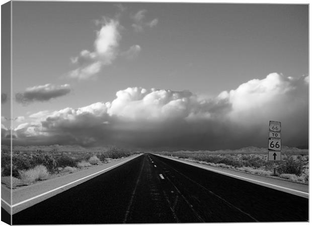 Route 66 Canvas Print by Thomas Stroehle