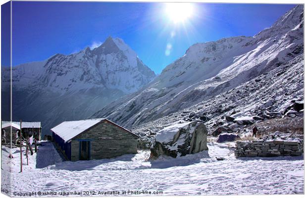 Beauty of Himalayas Canvas Print by kshitiz rajkarnikar