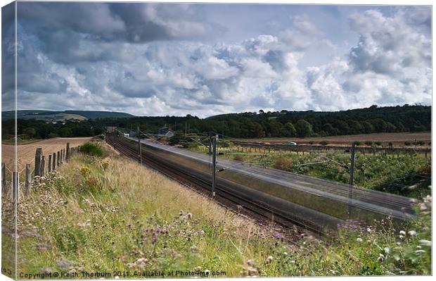 Speed Train Canvas Print by Keith Thorburn EFIAP/b