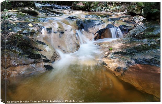 Flowing River Canvas Print by Keith Thorburn EFIAP/b