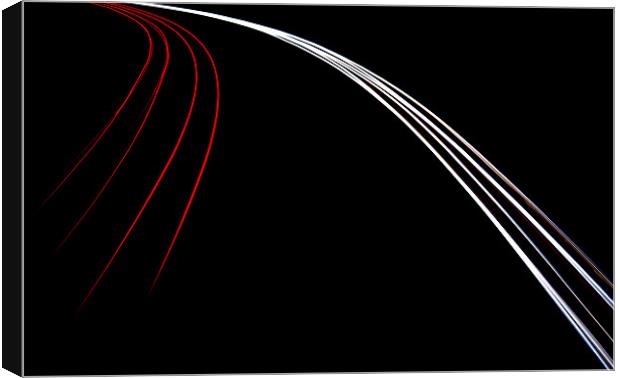 Car Light Trails Canvas Print by Keith Thorburn EFIAP/b