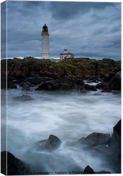 Corsewell Lighthouse Canvas Print by Keith Thorburn EFIAP/b