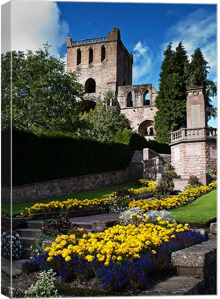 Jedburgh Abbey Canvas Print by Keith Thorburn EFIAP/b