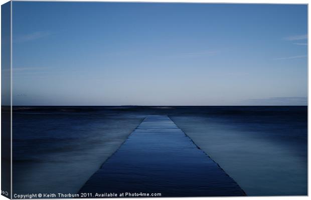 Sea Pool Walkway Canvas Print by Keith Thorburn EFIAP/b