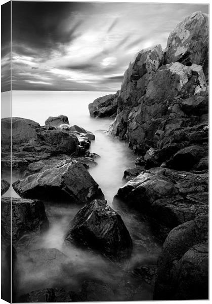Rocks to Sea Canvas Print by Keith Thorburn EFIAP/b