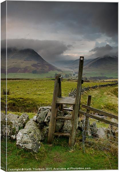 Steps to Spittal of Glenshee Canvas Print by Keith Thorburn EFIAP/b