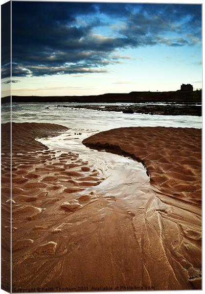 West Barns Beach Canvas Print by Keith Thorburn EFIAP/b