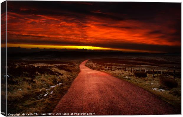 Lammermuir Hills Sunrise Canvas Print by Keith Thorburn EFIAP/b