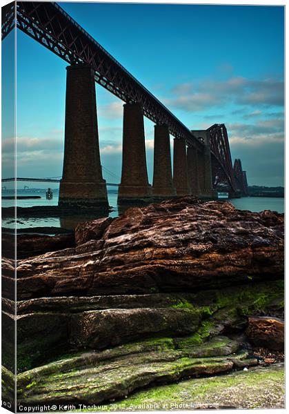 Forth Rail Bridge Canvas Print by Keith Thorburn EFIAP/b