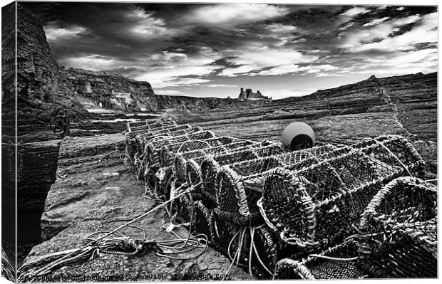 Crab Nets Canvas Print by Keith Thorburn EFIAP/b