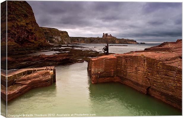 View of Tantallon Castle Canvas Print by Keith Thorburn EFIAP/b