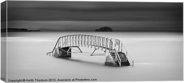 Dunbar Bridge at Sea Canvas Print by Keith Thorburn EFIAP/b