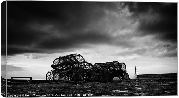 Crab Nets Canvas Print by Keith Thorburn EFIAP/b