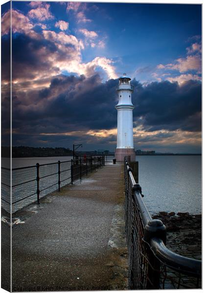 Newhaven Harbour Lighthouse Canvas Print by Keith Thorburn EFIAP/b