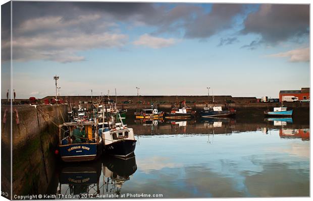 Port Seton Harbour Canvas Print by Keith Thorburn EFIAP/b