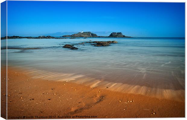 Fidra Island Canvas Print by Keith Thorburn EFIAP/b