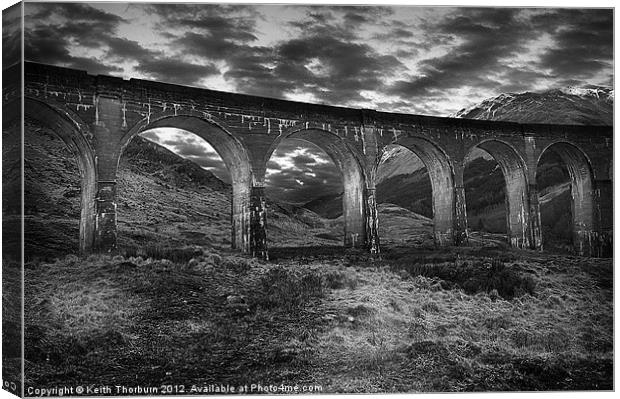 Glenfinnan Viaduct Canvas Print by Keith Thorburn EFIAP/b