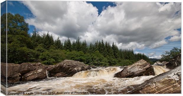 River Orchy Canvas Print by Keith Thorburn EFIAP/b