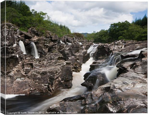 River Orchy Canvas Print by Keith Thorburn EFIAP/b