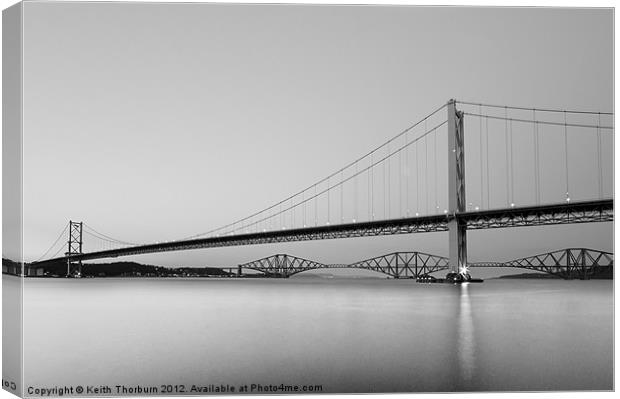 Forth Bridges Canvas Print by Keith Thorburn EFIAP/b