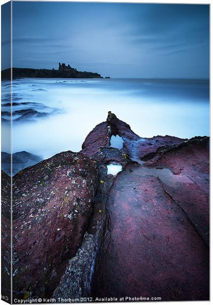 Tantallon Castle Canvas Print by Keith Thorburn EFIAP/b