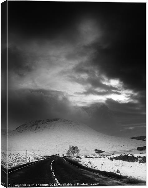 Highlands Road. Canvas Print by Keith Thorburn EFIAP/b