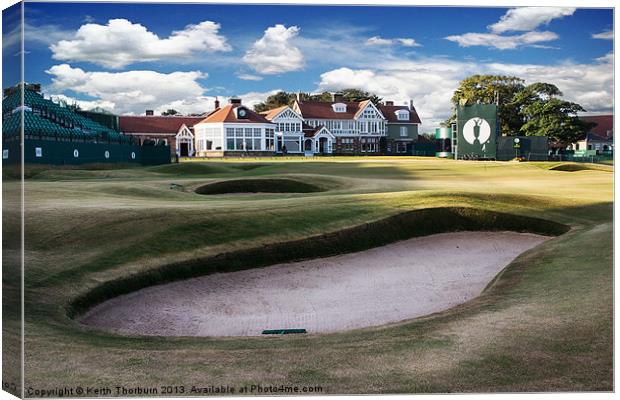 18th Green Muirfield Golf Club Canvas Print by Keith Thorburn EFIAP/b