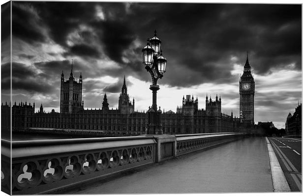 Westminster  Bridge Canvas Print by Keith Thorburn EFIAP/b