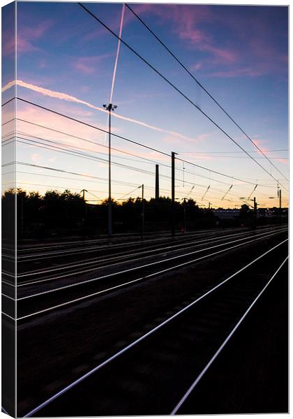 Train Tracks Canvas Print by Keith Thorburn EFIAP/b
