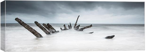 Remains of Shipwreck Canvas Print by Keith Thorburn EFIAP/b