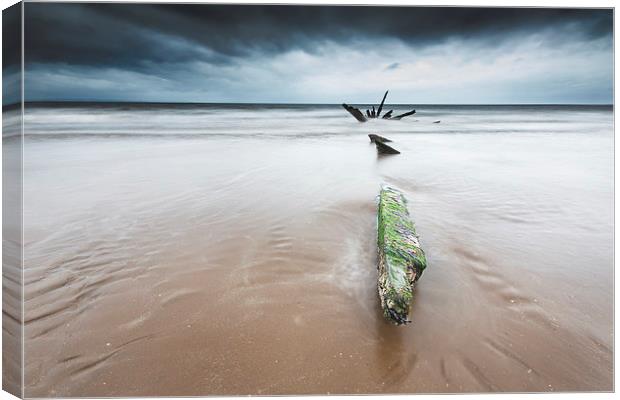 Remains of Shipwreck Canvas Print by Keith Thorburn EFIAP/b