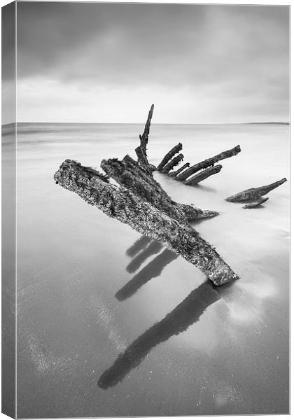 Remains of Shipwreck Canvas Print by Keith Thorburn EFIAP/b