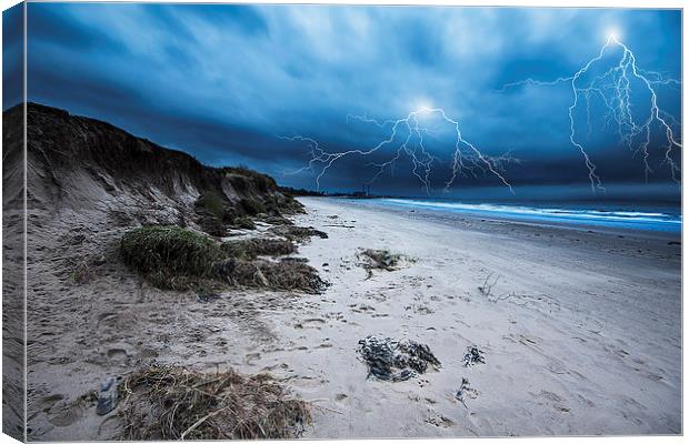 Seton Sands Beach Canvas Print by Keith Thorburn EFIAP/b