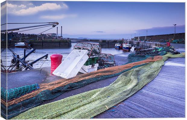 Port Seton Harbour Canvas Print by Keith Thorburn EFIAP/b