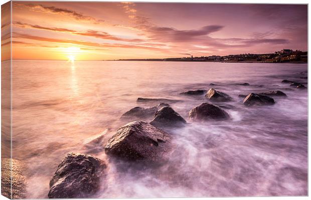 Sunrise at Dunbar Canvas Print by Keith Thorburn EFIAP/b