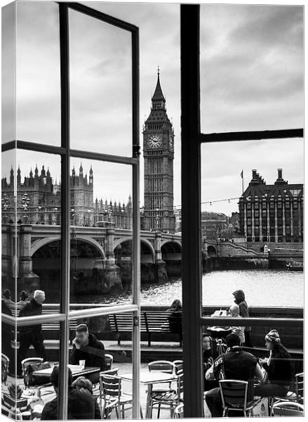 Big Ben from the window Canvas Print by Keith Thorburn EFIAP/b