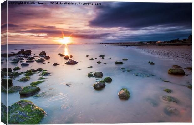 Morning sunset over Musselburgh Canvas Print by Keith Thorburn EFIAP/b