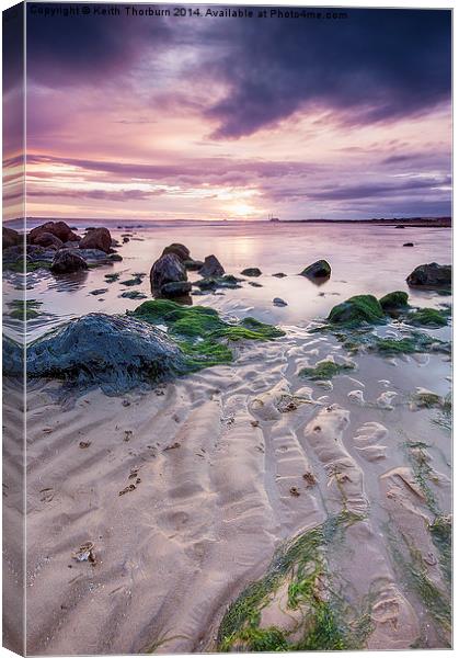 Musselburgh East Sunset Canvas Print by Keith Thorburn EFIAP/b
