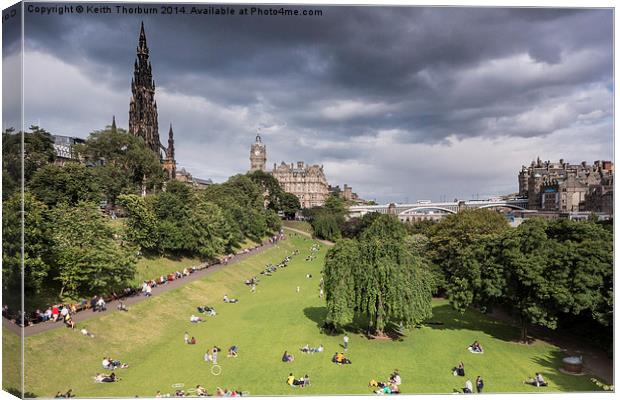 Edinburgh   Canvas Print by Keith Thorburn EFIAP/b