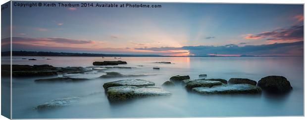 Evening at Seton Sands Canvas Print by Keith Thorburn EFIAP/b
