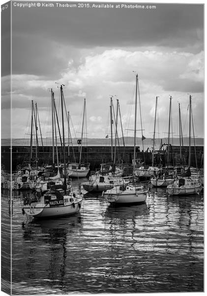 Harbour Boats Canvas Print by Keith Thorburn EFIAP/b