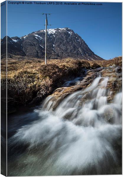Buachaille Etive Mor side view Canvas Print by Keith Thorburn EFIAP/b
