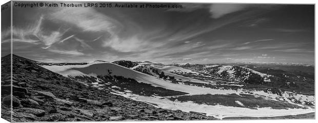 Cairngorns Pano Canvas Print by Keith Thorburn EFIAP/b