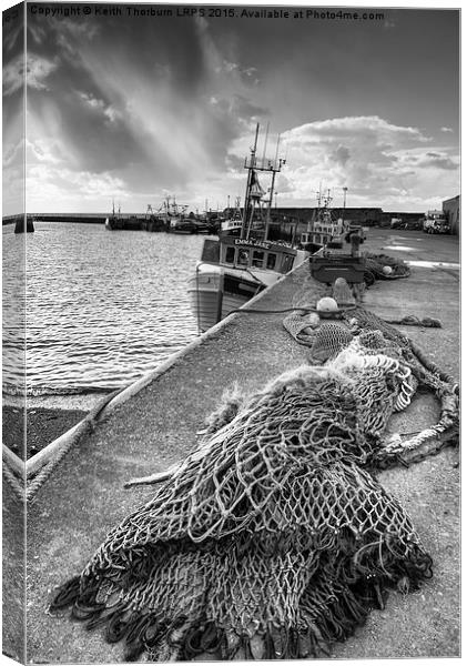 Port Seton Fishing Harbour Canvas Print by Keith Thorburn EFIAP/b