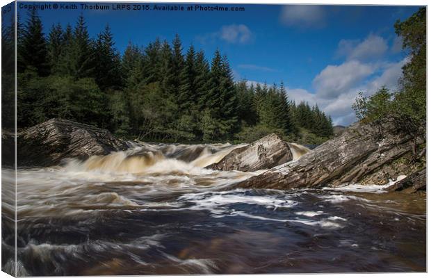 River Orchy Canvas Print by Keith Thorburn EFIAP/b