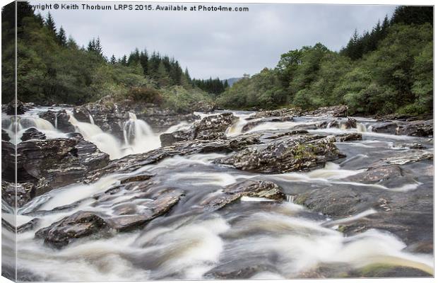 River Orchy Canvas Print by Keith Thorburn EFIAP/b