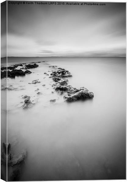  Sea Calm and Rocks Canvas Print by Keith Thorburn EFIAP/b