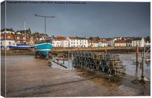 St Monans Harbour Canvas Print by Keith Thorburn EFIAP/b