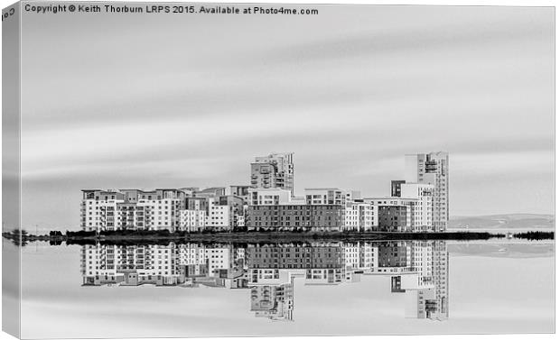 Newhaven Flats Reflection Canvas Print by Keith Thorburn EFIAP/b