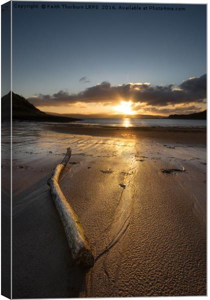 Ardslignish Bay Sunset Canvas Print by Keith Thorburn EFIAP/b